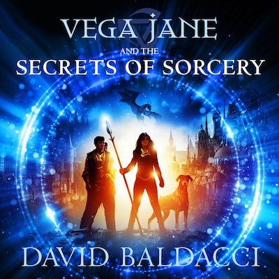 Vega Jane and the Secrets of Sorcery – omslag til lydbogen af David Baldacci
