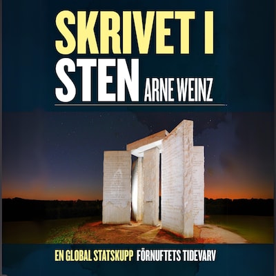Skrivet i sten – omslag till ljudboken av Arne Weinz