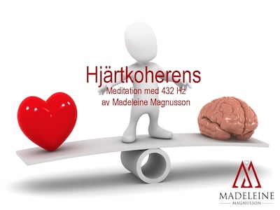 Hjärtkoherens 432 Hz – omslag till ljudboken av Madeleine Magnusson