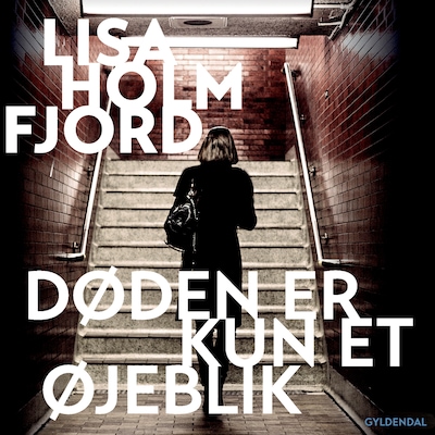 Døden er kun et øjeblik – omslag til lydbogen af Lisa Holmfjord