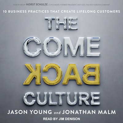 The Come Back Culture – omslag til lydbogen af Jason Young, Jonathan Malm