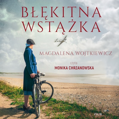 Błękitna wstążka – okładka audiobooka, autor Magdalena Wojtkiewicz