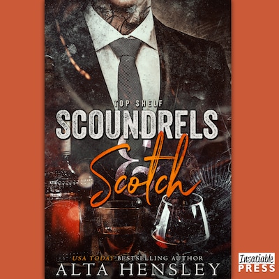 Scoundrels & Scotch – omslag till ljudboken av Alta Hensley
