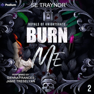 Burn Me – omslag til lydbogen af SE Traynor