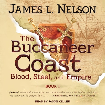 The Buccaneer Coast – omslag til lydbogen af James L. Nelson