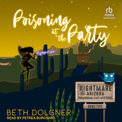 Poisoning at the Party – omslag til lydbogen af Beth Dolgner