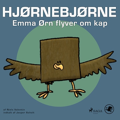 Hjørnebjørne 71 - Emma Ørn flyver om kap – omslag til lydbogen af Niels Valentin