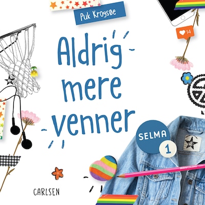 Selma (1) - Aldrig mere venner! – omslag til lydbogen af Puk Krogsøe