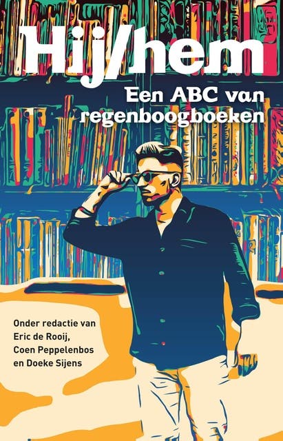 Hij/hem: Een ABC van regenboogboeken – omslag van het luisterboek