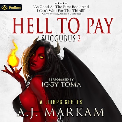 Hell to Pay – omslag til lydbogen af A.J. Markam