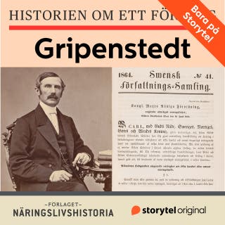 Historien om ett företag: Gripenstedt – omslag till ljudboken av Karin Jansson Myhr