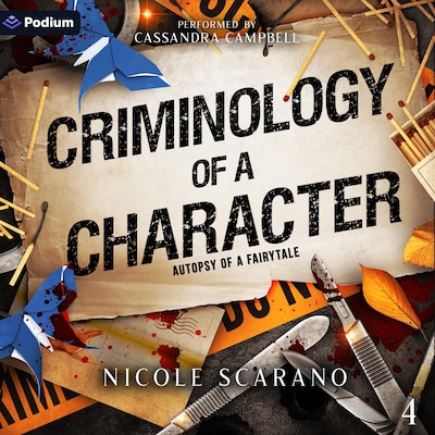 Criminology of a Character – omslag til lydbogen af Nicole Scarano