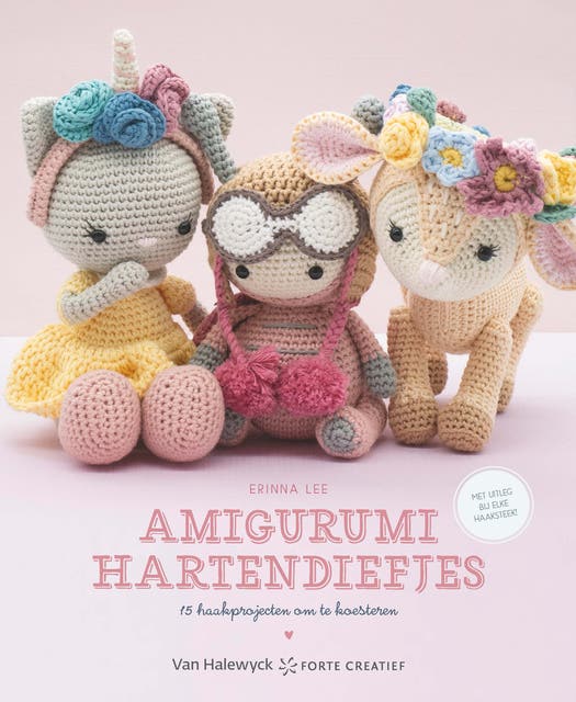 Amigurumi Hartendiefjes: 15 haakprojecten om te koesteren – omslag van het luisterboek van Erinna Lee