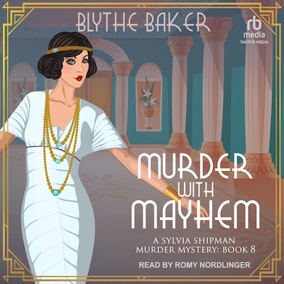 Murder With Mayhem – omslag til lydbogen af Blythe Baker