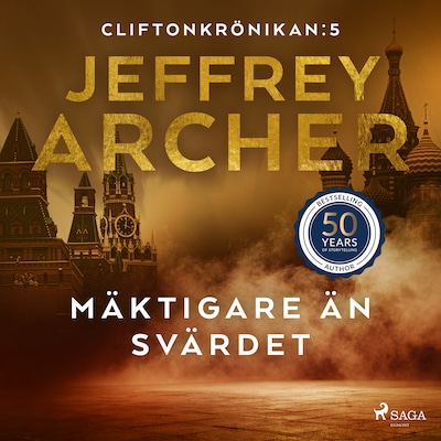 Mäktigare än svärdet – omslag till ljudboken av Jeffrey Archer