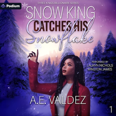 Snow King Catches His Snowflake – omslag til lydbogen af A.E. Valdez