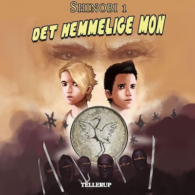 Shinobi #1: Det hemmelige mon – omslag til lydbogen af Lise Bidstrup