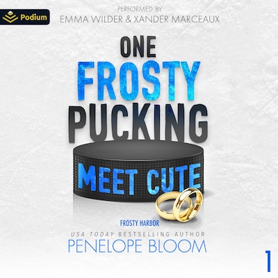 One Frosty Pucking Meet Cute – omslag til lydbogen af Penelope Bloom