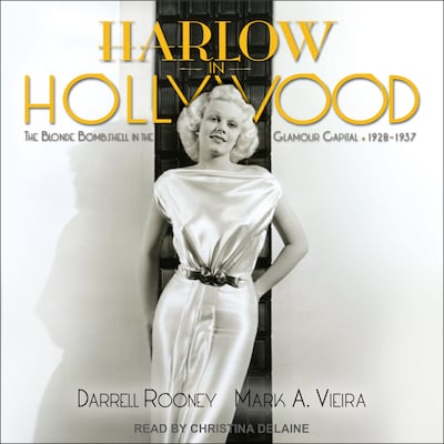 Harlow in Hollywood – omslag til lydbogen af Darrell Rooney, Mark A. Vieira