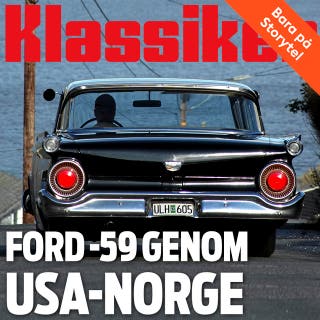 Ford -59 genom USA-Norge
