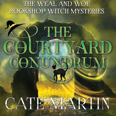 The Courtyard Conundrum – omslag til lydbogen af Cate Martin