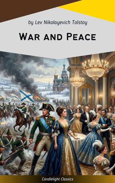 War and Peace – omslag til lydbogen af Lev Nikolayevich Tolstoy