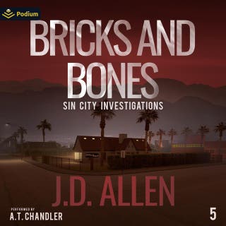 Bricks And Bones: Sin City Investigations, Book 5 – omslag till ljudboken av J.D. Allen