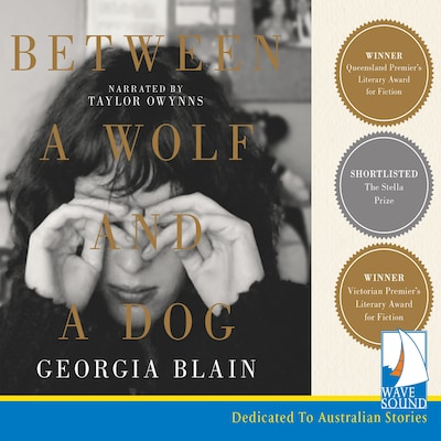 Between a Wolf and a Dog – omslag til lydbogen af Georgia Blain