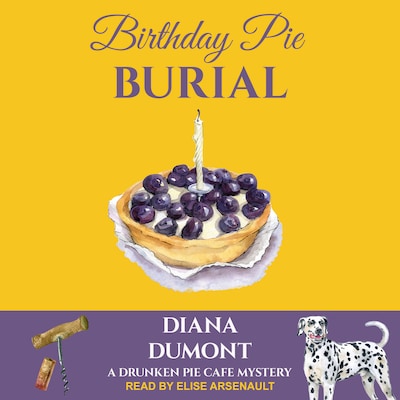 Birthday Pie Burial – omslag til lydbogen af Diana DuMont