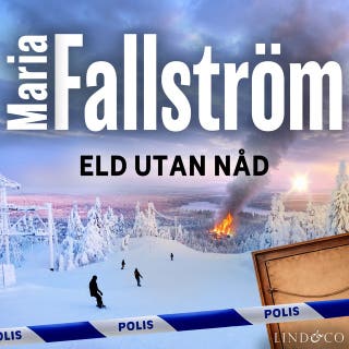 Eld utan nåd – omslag till ljudboken av Maria Fallström