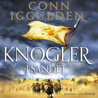 Knogler i sandet – omslag til lydbogen af Conn Iggulden