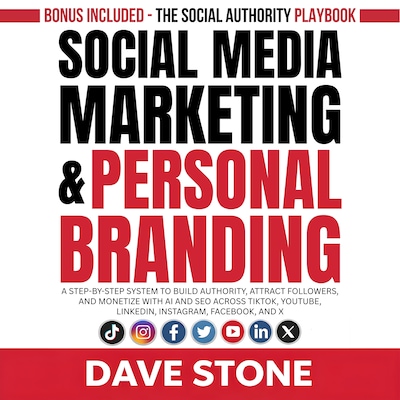 Social Media Marketing & Personal Branding – omslag til lydbogen af Dave Stone
