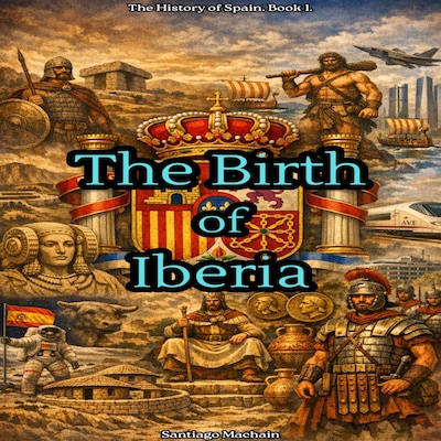 The Birth of Iberia – omslag til lydbogen af Santiago Machain