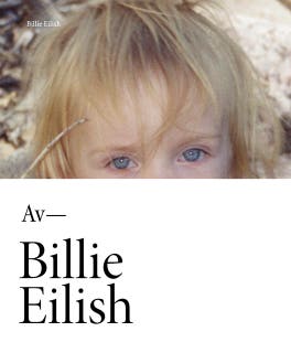 Billie Eilish – omslag till ljudboken av Billie Eilish