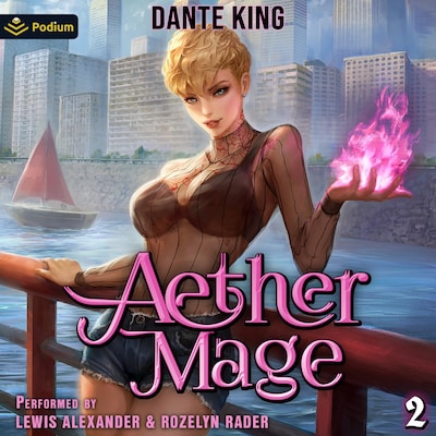 Aether Mage 2 – omslag til lydbogen af Dante King