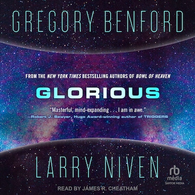 Glorious – omslag til lydbogen af Gregory Benford, Larry Niven
