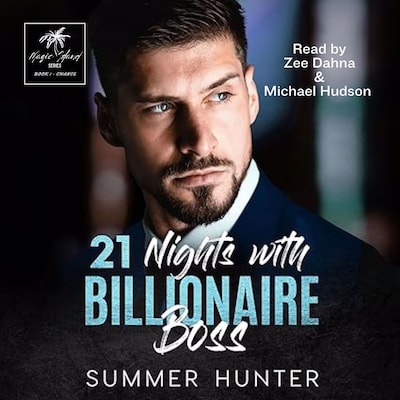 21 Nights with Billionaire Boss – omslag til lydbogen af Summer Hunter