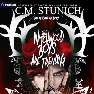 The Witchwood Boys Are Trending – omslag til lydbogen af C.M. Stunich