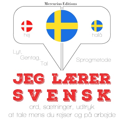 Jeg lærer svensk – omslag til lydbogen af JM Gardner