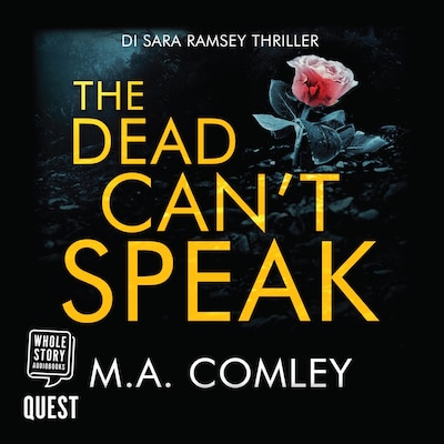 The Dead Can't Speak – omslag til lydbogen af M.A. Comley