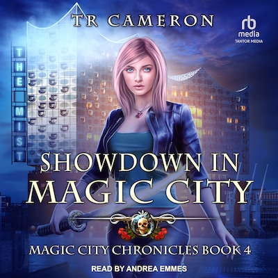 Showdown in Magic City – omslag til lydbogen af TR Cameron, Martha Carr, Michael Anderle