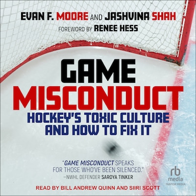 Game Misconduct – omslag til lydbogen af Evan F. Moore, Jashvina Shah