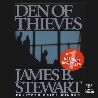 Den of Thieves – omslag til lydbogen af James B. Stewart