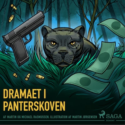 Dramaet i Panterskoven – omslag til lydbogen af Michael Rasmussen, Martin Rasmussen