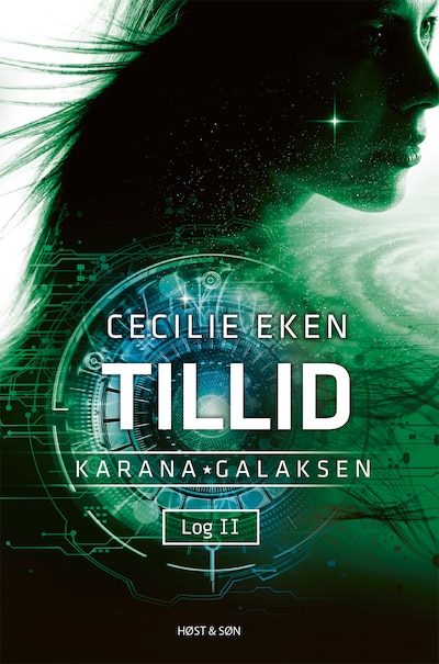 Karanagalaksen II. Tillid – omslag til lydbogen af Cecilie Eken