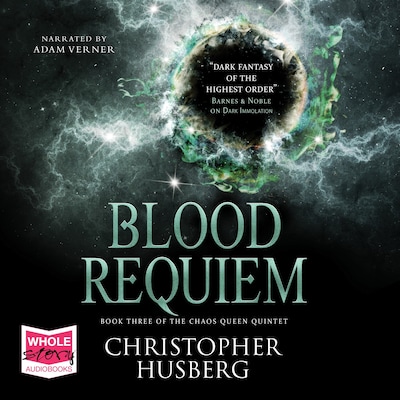 Blood Requiem – omslag til lydbogen af Christopher Husberg