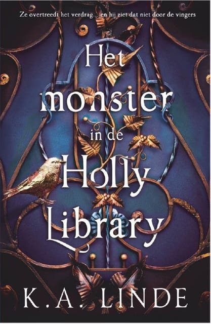 Het monster in de Holly Library – omslag van het luisterboek van K.A. Linde