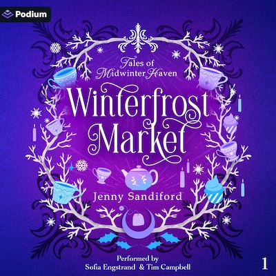 Winterfrost Market – omslag til lydbogen af Jenny Sandiford