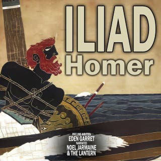 Iliad – omslag till ljudboken av Homer, Eden Garret