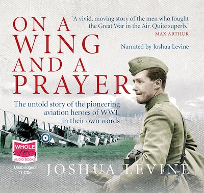 On a Wing and a Prayer – omslag til lydbogen af Joshua Levine